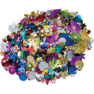 Pacon Class Pack, Sequins/Spangles, 1 lb., Metallic Assorted (PAC6118) View Product Image