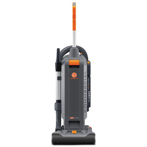 Hoover Commercial HushTone Vacuum Cleaner with Intellibelt, 13" Cleaning Path, Gray/Orange (HVRCH54113) View Product Image