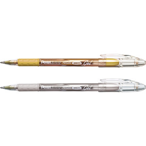 Pentel Arts Pentel Sunburst Metallic Color Permanent Gel Pens (PENK908MBP2XZ) View Product Image