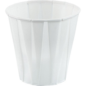 Solo 3.5 oz Treated Paper Souffle Portion Cups - 3.50 fl oz - White - Paper - Medicine