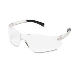 MCR Safety BearKat Safety Glasses, Wraparound, Black Frame/Clear Lens, 12/Box (CRWBK110BX) View Product Image