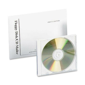 Quality Park Foam Lined Disk/CD Mailers - Disc/Diskette - 5 1/8" Width x 5" Length - Self-sealing - White
