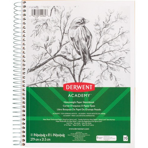 Mead Academy Heavyweight Paper Sketch Journal - Letter - Wire Bound - 67 lb Basis Weight - Letter - 8 1/2" x 11" Sheet Size