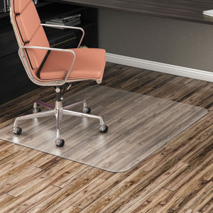 Alera All Day Use Non-Studded Chair Mat for Hard Floors, 46 x 60, Rectangular, Clear (ALEMAT4660HFR) View Product Image