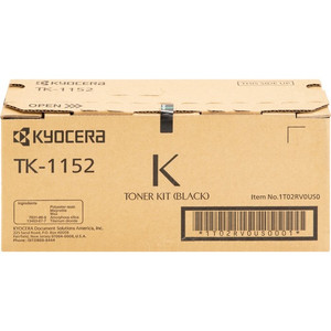 Kyocera TK-1152 Original Laser Toner Cartridge - Black - 1 Each (KYOTK1152) View Product Image