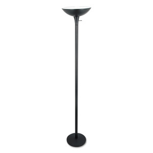 Alera Torchier Floor Lamp, 12.5w x 12.5d x 72h, Matte Black