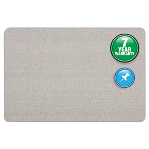 Quartet Oval Office Fabric Board, 36 x 24, Gray Surface (QRT7683G) View Product Image