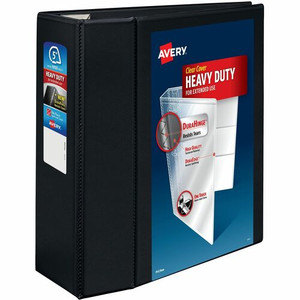 Avery Heavy-Duty View Binders with One Touch EZD Rings - 5" Binder Capacity - Letter - 8 1/2" x 11" Sheet Size - 1050 Sheet Capacity - 1050 x 5" Ring(s) - (AVE79606)