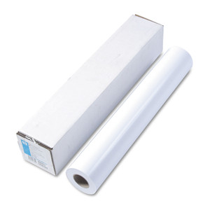 HP DesignJet Large Format Paper for Inkjet Prints, 7 mil, 24" x 100 ft, Satin White