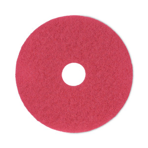 Boardwalk Buffing Floor Pads, 17" Diameter, Red, 5/Carton (BWK4017RED) View Product Image