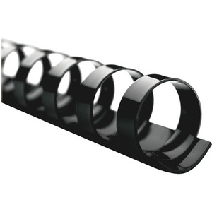 GBC CombBind Binding Spines - 0.50" Maximum Capacity - 90 x Sheet Capacity - For Letter 8 1/2" x 11" Sheet - 19 x Rings - Black