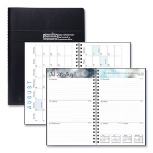 House of Doolittle Recycled Academic Weekly/Monthly Appointment Planner, 8 x 5, Black Cover, 13-Month (Aug to Aug): 2023 to 2024 View Product Image