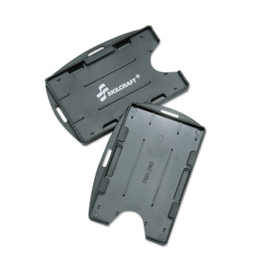 AbilityOne 8455016258998, SKILCRAFT Dual-Sided ID Holders, Black, 24/Box AbilityOne 8455016258998, SKILCRAFT Dual-Sided ID Holders, Black, 24/Box
