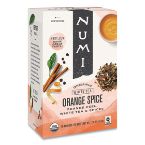 Numi Organic Teas and Teasans, 1.58 oz, White Orange Spice, 16/Box (NUM10240) View Product Image