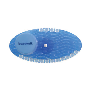 Boardwalk Curve Air Freshener, Cotton Blossom, Solid, Blue, 10/Box (BWKCURVECBL) View Product Image