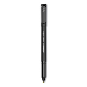Paper Mate Write Bros. Ballpoint Pen, Stick, Bold 1.2 mm, Black Ink, Black Barrel, Dozen
