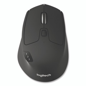 Logitech M720 Triathlon Wireless Mouse, 2.4 GHz Frequency, 33 ft Wireless Range, Right Hand Use, Black