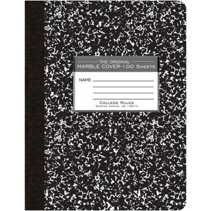 Roaring Spring College Ruled Hard Cover Composition Book - 100 Sheets - 200 Pages - Printed - Sewn/Tapebound - Both Side Ruling Surface