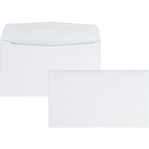 Quality Park No. 6-3/4 Business Envelopes with Gummed Flap - Business - #6 3/4 - 3 5/8" Width x 6 1/2" Length - 24 lb - Gummed