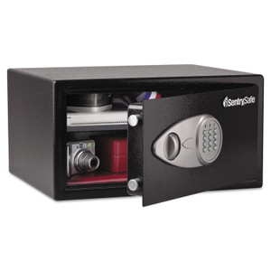 Sentry Safe Electronic Lock Security Safe, 1 cu ft, 16.94w x 14.56d x 8.88h, Black (SENX105) View Product Image