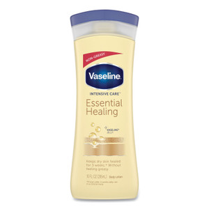 Vaseline Intensive Care Essential Healing Body Lotion with Vitamin E, 10 oz, 6/Carton
