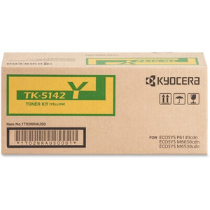 Kyocera Toner Cartridge, f/6130/6030, 5000 Page Yield, Yellow (KYOTK5142Y) View Product Image