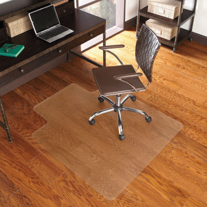 ES Robbins EverLife Chair Mat for Hard Floors, Heavy Use, Rectangular with Lip, 36 x 48, Clear (ESR131115) View Product Image