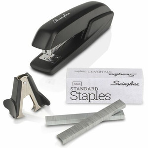 Swingline Standard Stapler Value Pack - Staples Upto 15 Sheet of 20lb Paper - Holds Upto 210 Staple - Full Strip - Staple Size: 0.25" - Black