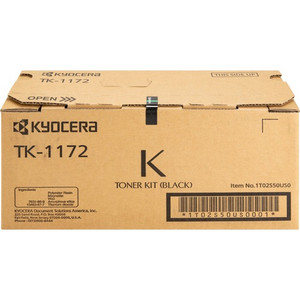 Kyocera TK-1172 Original Laser Toner Cartridge - Black - 1 Each (KYOTK1172) View Product Image