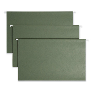 Smead Hanging Folders, Legal Size, 1/5-Cut Tabs, Standard Green, 25/Box