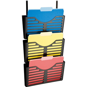 Lorell Plastic Hanging Triple Pocket File Set (LLR80666) View Product Image