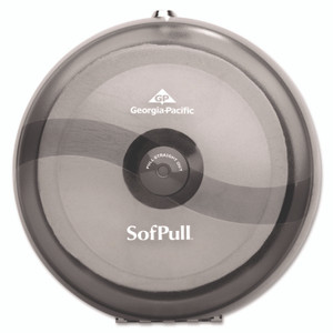 Georgia Pacific Professional SofPull High-Capacity Center-Pull Tissue Dispenser, 10.5 x 6.75 x 10.5, Smoke
