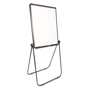 AbilityOne 7520016421223 SKILCRAFT Quartet Dual-Sided Total Erase Easel, 27 x 34, White Surface, Black Aluminum Frame (NSN6421223) View Product Image