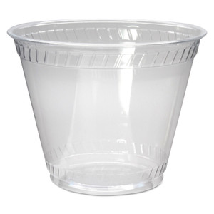 Fabri-Kal Greenware Cold Drink Cups, Old Fashioned, 9 oz, Sugarcane, Clear, 50/Sleeve, 20 Sleeves/Carton