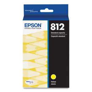 Epson T812420-S (T812) DURABrite Ultra Ink, 300 Page-Yield, Yellow View Product Image