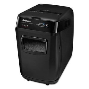 Fellowes AutoMax 200C Auto Feed Cross-Cut Shredder, 200 Auto/10 Manual Sheet Capacity