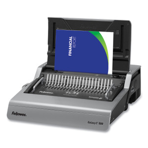 Fellowes Galaxy 500 Electric Comb Binding System, 500 Sheets, 19.63 x 17.75 x 6.5, Gray
