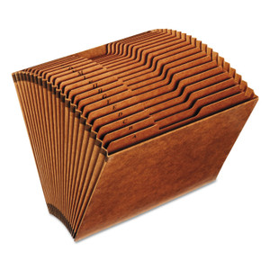 Pendaflex Heavy-Duty Open-Top Expanding Stadium File, 21 Sections, 1/3-Cut Tabs, Letter Size, Redrope