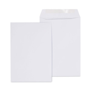 Universal Catalog Envelope, 24 lb Bond Weight Paper, #1 3/4, Square Flap, Gummed Closure, 6.5 x 9.5, White, 500/Box (UNV40104) View Product Image