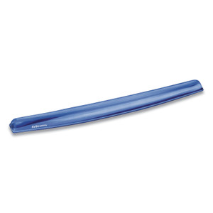 Fellowes Gel Crystals Keyboard Wrist Rest, 18.5 x 2.25, Blue (FEL91137) View Product Image