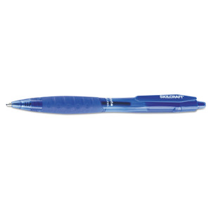 AbilityOne 7520016451147 SKILCRAFT VISTA Ballpoint Pen, Retractable, Bold 1.4 mm, Blue Ink, Translucent Blue Barrel, Dozen (NSN6451147) View Product Image