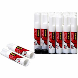 Scotch Permanent Glue Sticks - 0.28 oz - White