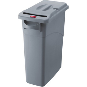 Rubbermaid Commercial Products Confidential Container,w/Lid 23,Gallon,11"x20"x31",4/CT,Gray (RCP9W15LGYCT) View Product Image