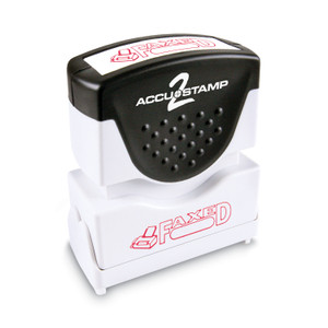 ACCUSTAMP2 Pre-Inked Shutter Stamp, Red, FAXED, 1.63 x 0.5 (COS035583) View Product Image