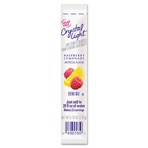 Crystal Light On the Go, Raspberry Lemonade, 0.16 oz Packets, 30/Box (CRY00015) View Product Image