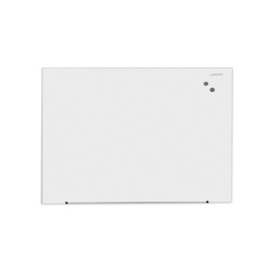 Universal Frameless Magnetic Glass Marker Board, 48 x 36, White Surface (UNV43203) View Product Image