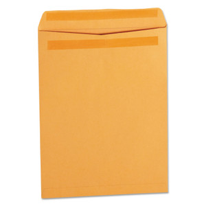 Universal Self-Stick Open End Catalog Envelope, #12 1/2, Square Flap, Self-Adhesive Closure, 9.5 x 12.5, Brown Kraft, 250/Box (UNV35291) View Product Image