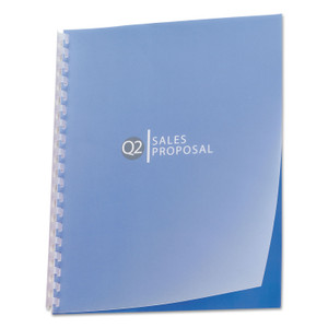 GBC Design View Poly Presentation Covers for Binding Systems, Frost, 11 x 8.5, Unpunched, 25/Pack