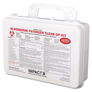 Impact Bloodborne Pathogen Cleanup Kit, 10 x 7 x 2.5, OSHA Compliant, Plastic Case (IMP7351) View Product Image
