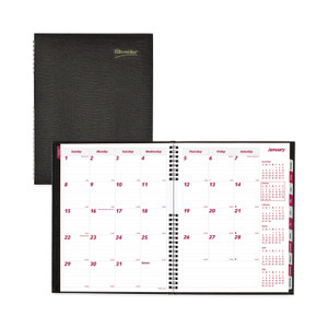Brownline CoilPro Monthly Planner (14 Months) , 11" x 8-1/2" , English, Black - Julian Dates - Monthly - 14 Month - December 2025 to January 2027